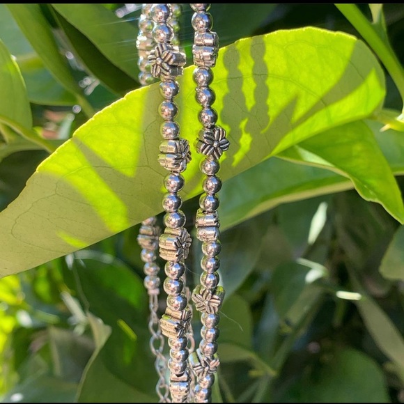 Silver Anklets Pair - Picture 2 of 4